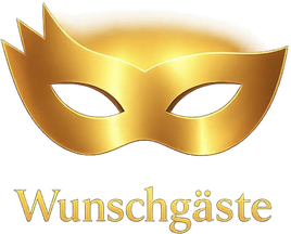 Wunschgäste – goldene venezianische Maske